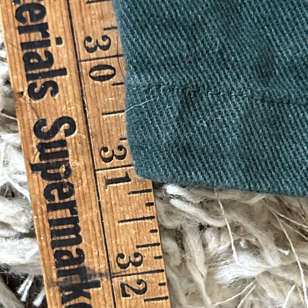 Lucy & Yak Jumpsuit Forest Green Denim One-Piece Dungaree Overalls Sz L 32 - Picture 11 of 12